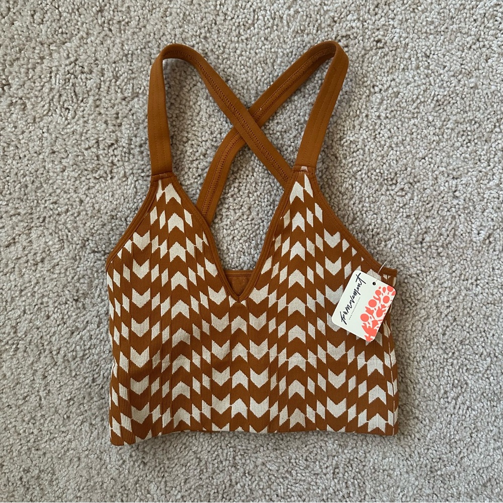 NWT Free People Movement Good Karma Chevron Crop
